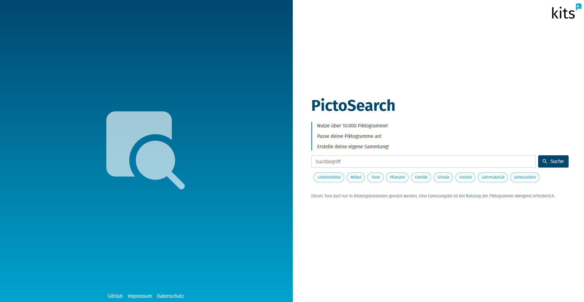 Redesign Landingpages für Tools die Schülern helfen